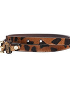PEWomen Handmade Pin Buckle Premium Leather Belt Casual and Formal Occasion (Cheetah Print )