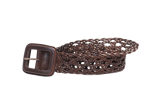 PERB - Full Grain Buffalo Leather Belt for Women with Pin Buckle - 100% Handmade - For Casual/Formal Occasions in Gift Box