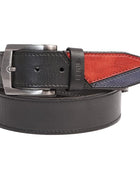 Full Grain Buffalo Premium Leather Belt for Men with Pin Buckle (Color - Black / Brown)