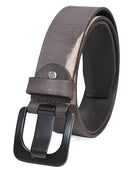 Full Grain Buffalo Leather Belt for Men with Pin Buckle (Color - Black/Brown/Tan)