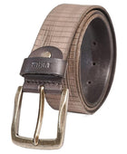 Full Grain Buffalo Leather Belt for Men with Pin Buckle (Color - Black/Brown/Tan)