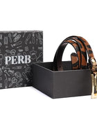 PERB - Full Grain Buffalo Leather Belt for Women with Pin Buckle - 100% Handmade - For Casual/Formal Occasions in Gift Box