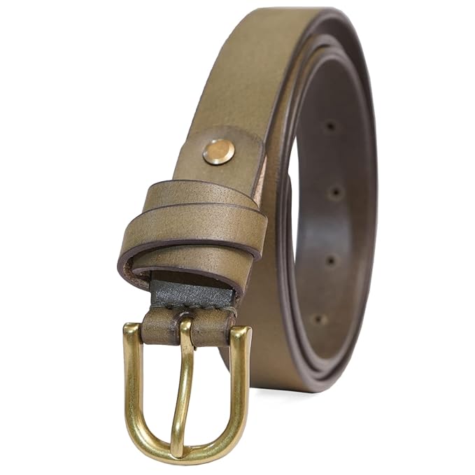 Olive-Antique Brass Buckle