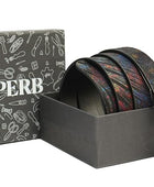 PERB - Full Grain Buffalo Leather Belt for Women with Pin Buckle - 100% Handmade - For Casual/Formal Occasions in Gift Box