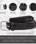 Full Grain Buffalo Premium Leather Belt for Men with Pin Buckle (Color - Black / Brown)