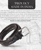 Full Grain Buffalo Premium Leather Belt for Men with Pin Buckle (Color - Black / Brown)